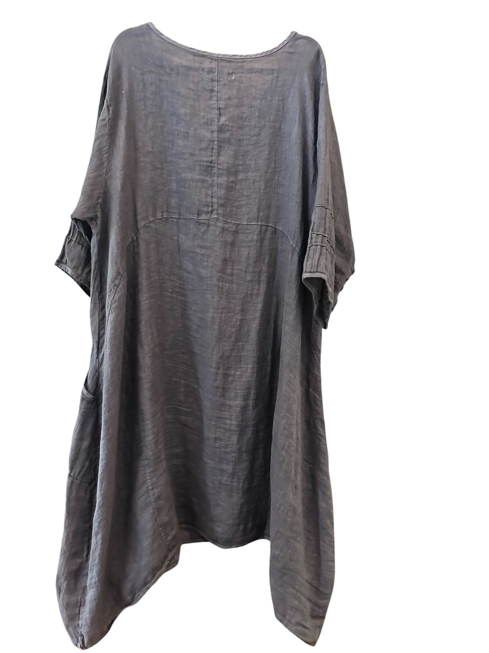 Blue Fish Linen Hand Dyed and Hand Painted Dress Sz 2. - Picture 4 of 12